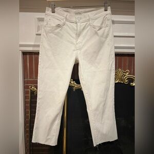 MOTHER THE CHA CHA FRAY Jeans / Size: 28 / Altered / White / Spring / Summer
